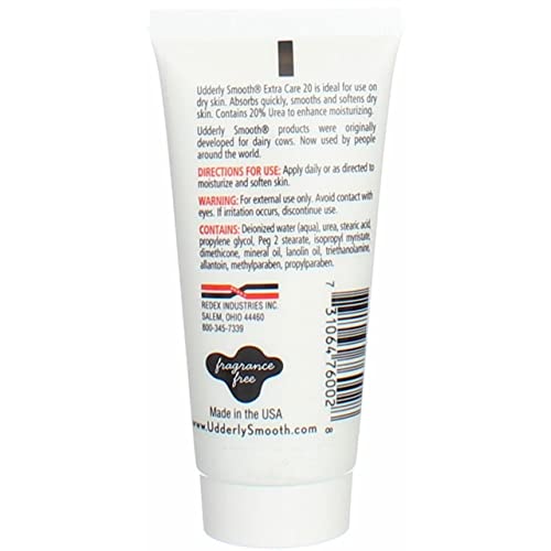 Udderly Smooth Hand & Body Cream Extra Care 20, 2oz Each (Pack of 6)