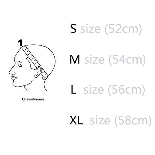 YANTAISIYU 4X4 Inch U Part Swiss Lace Wig Cap for Making Wigs with Adjustable Straps on the Back Glueless Hairnets (Black XL)