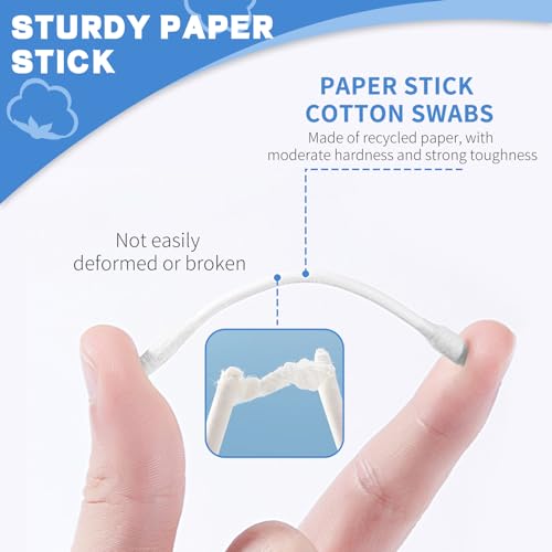 Pointed Tip Cotton Swabs, 800 Count Double Precision Tips