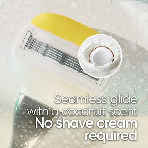ComfortGlide Women's Razor Blade Refills with Coconut Scent - 6 Count
