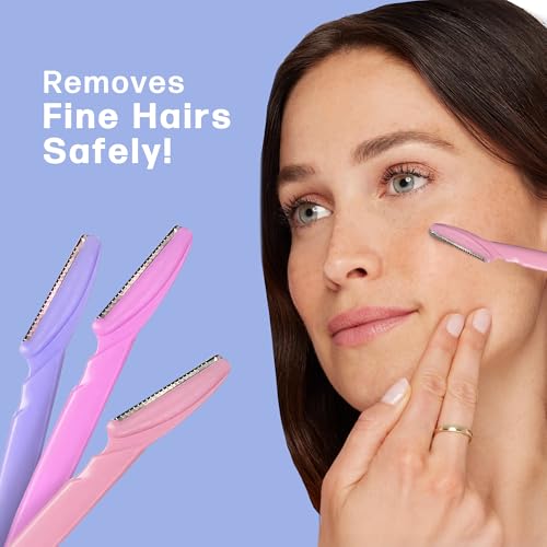 Diamond Cosmetics Eyebrow Razor & Dermaplaning Tool - 12 Pack