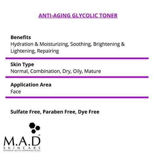 M.A.D Skincare Anti-Aging Glycolic Toner w/Multi Fruit Acids