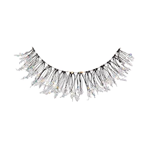 KISS So Natural Holiday False Eyelashes, ¡®Shy Natural¡¯, 8mm-10mm, Natural Volume, Tapered Ends, 3 Pairs + 1 Pair with Glitter, KISS SuperStick Strip Lash Adhesive, Clear, Net Wt. 4.8g (0.17 oz.)