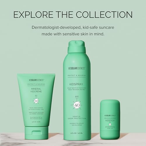 MDSolarSciences Mineral KidCr?me SPF 50 | Gentle Broad-Spectrum Kids Sunscreen | Zinc Oxide & Squalane Formula | Water-Resistant, No White Cast | Safe for Sensitive Skin | Fragrance-Free (3.4 Fl Oz)