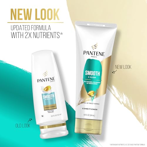 Pantene Pro-V Smooth & Sleek Duo Set Shampoo & Conditioner 12-12.6 Fl Oz