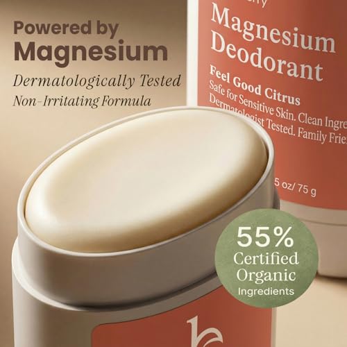 Feel Good Citrus Aluminum-Free Deodorant - Natural, Vegan, USA Made, 2.65 oz