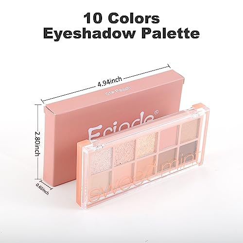 Erinde 10-Color Eyeshadow Palette - Matte & Shimmer Shades