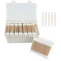 Garrelett Bamboo Cotton Swabs 1000 Count with Storage Box - Soft Cotton Buds