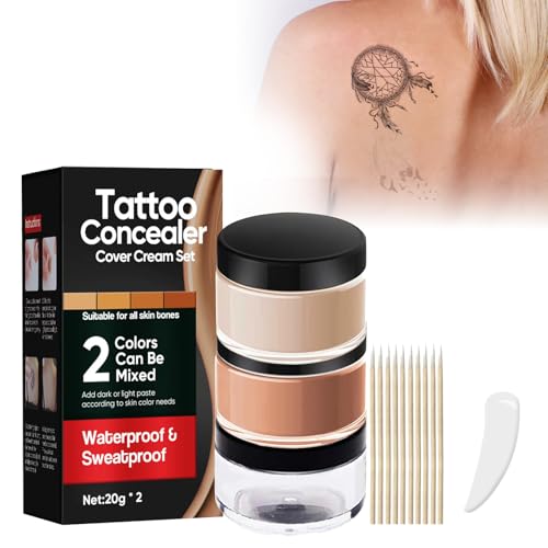 Tattoo Cover Up Concealer Waterproof - 2 Tones