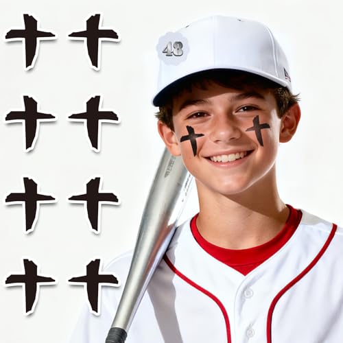 48 Pairs Sports Eye Black Stickers for Baseball & Football