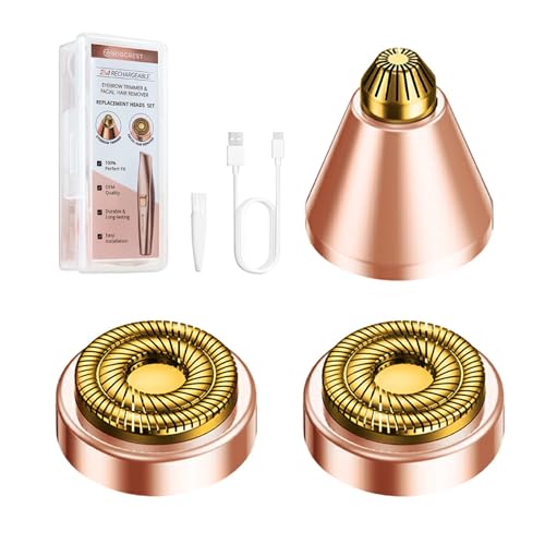 Replacement Heads for Facial Eyebrow Trimmer - Compatible with VG-102 VG-1023 VG-1024