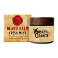 Whiskey & Granite Beard Balm ? Made in USA ? 100% Natural, Scented Beard Styling Balm for Men, 2 oz (Fresh Mint)