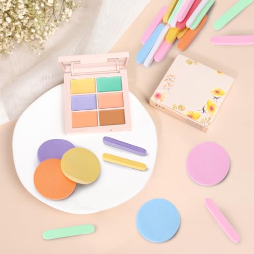 1080 Pcs Compressed Facial Sponges for Makeup Removal & Exfoliating | Premium Face Cleansing Sponge Pads for Women & Girls Soft Wash Round Sponge Spa & Daily Use£¬8 Colors