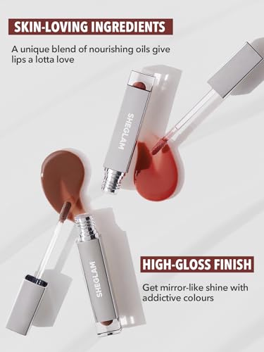 SHEGLAM Glaze Daze Tinted Lip Gloss - High Shine & Plumping