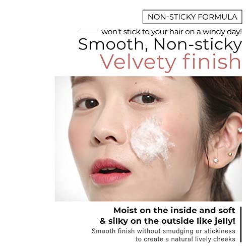 A'PIEU Juicy-Pang Jelly Blusher [VL01] ? Soft Touch Blush for Cheek with Combined Cream & Powder Texture for Natural Dewy-Finish, No Fall-Out. 0.17 oz