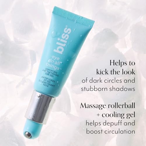 Bliss Essentials Skincare Kit - Eye Do All Things Hydrating Eye Gel, Drench & Quench Hyaluronic Acid Face Moisturizer & 2-in-1 Foaming Facial Cleanser and Exfoliator