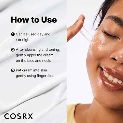 COSRX Snail Mucin 92% Face Moisturizer, 3.52 Oz, Lightweight Moisturing Cream for Soft, Glowy Skin, Korean Skin Care, Korean Moisturizer Face Cream, Stocking Stuffers for Women