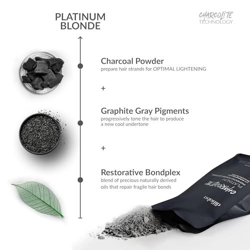 Charcolite Charcoal Bleach Powder - Lifts 10 Levels with Cool Toning
