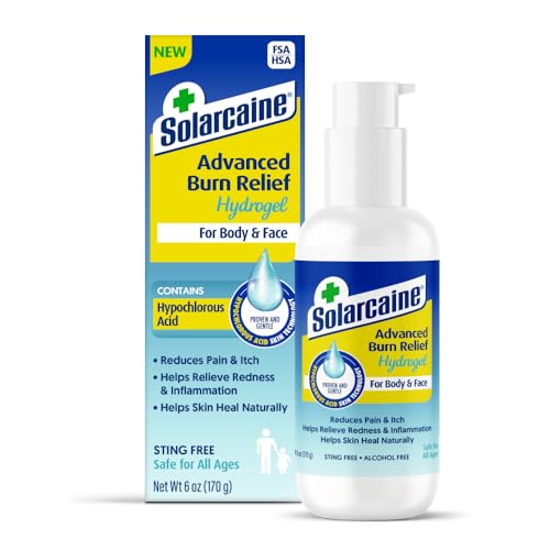 Solarcaine Advanced Cooling Hydrogel for Burns & Sun Damage, 6 oz