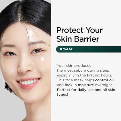 P.CALM Barrier Cycle Daily Sheet Mask ? 30-Day Sheets with Papaya Extract & Allantoin for Sebum Care & Moisturizing, Korean Skincare (350g / 12.35 oz)