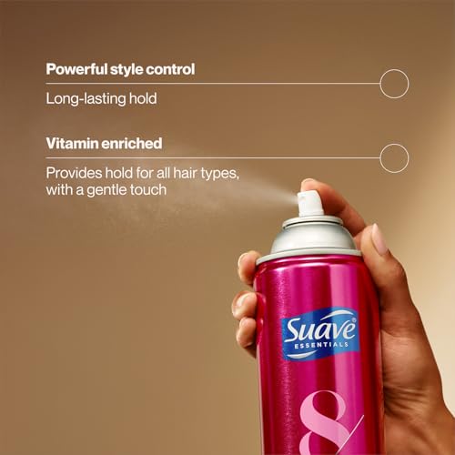 Suave Hairspray Max Hold Variety 2-Pack, Unscented & Scented Formulas ? Aerosol Hairspray, 11 Oz Ea.