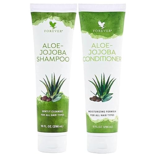 Forever Living - Aloe Jojoba Shampoo, Gentle Vegan and Gluten-Free Formula with Aloe Vera and Oil, Tropical Fruit Fragrance, Twin Pack