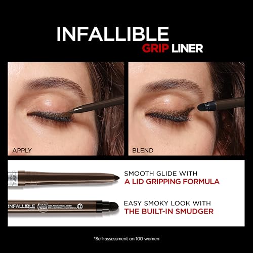 Beco 0.01 Oz Brown Denim Infallible Gel Eyeliner Pencil Waterproof & Smudge-Resistant