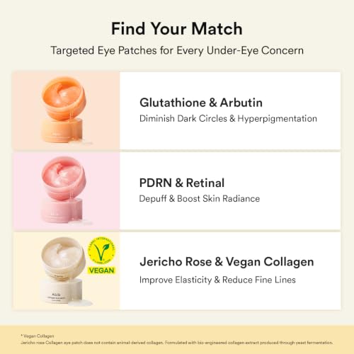 Abib Vegan Collagen Eye Patches, 60 Count - Wrinkles & Fine Lines