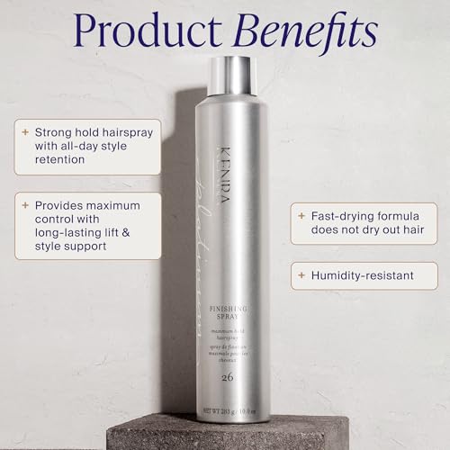 Kenra Platinum Finishing Spray 26 10 oz - Maximum Hold, Fast-Drying, Humidity-Resistant