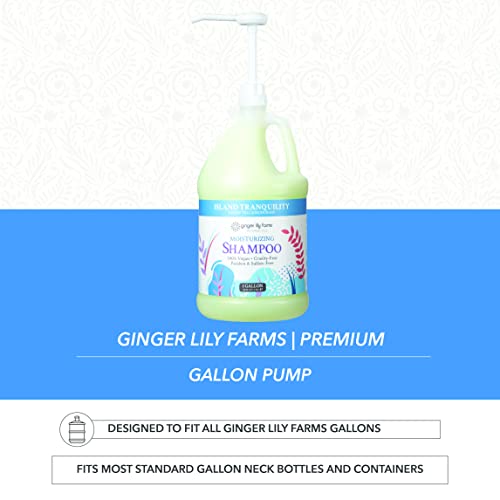 Ginger Lily Farms Gallon Pump Dispenser – 1 Ounce Per Pump, Fits Most Standard Gallon Bottles - Pack of 1
