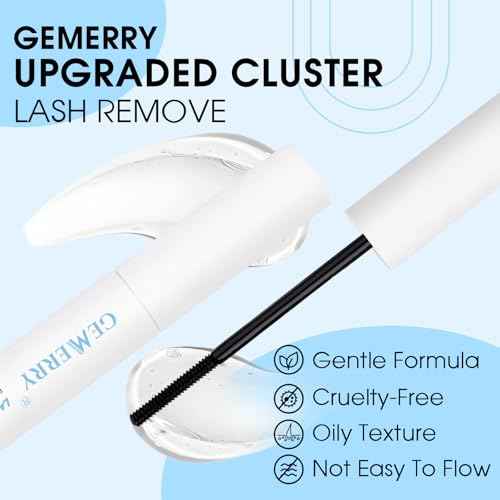 GEMERRY Lash Remover for Lash Extensions 5ml Lash Extension Remover for Lash Clusters Eyelash Extension Remover Gentle Formula Mascara Wand Lash Glue Remover