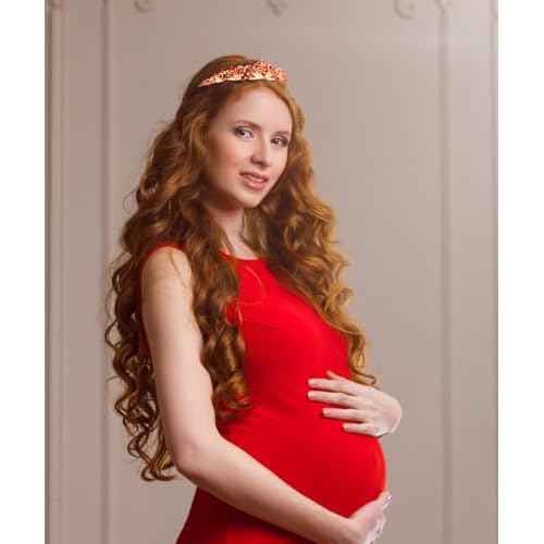 TOBATOBA Red Tiara Crowns for Women Girls Queen of Heart Crown Wedding Tiara Princess Tiara for Wedding Prom Quinceanera Birthday Crown Halloween Hair Accessories