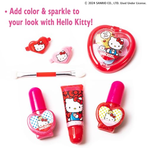 Lip Smacker Hello Kitty 9-Piece Makeup Set with Lip Gloss & Nail Polish