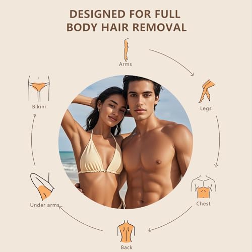 300g Sugar Wax for Hair Removal: Body & Face Organic Sugaring Paste for Personal Home and Professional Salon Use - 10.6oz