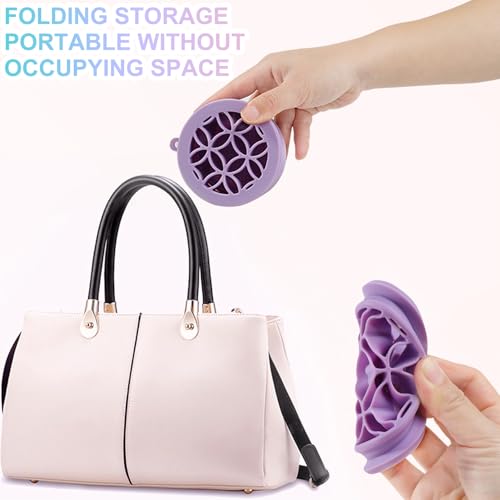 Makeup Brush Cleaner Mat & Holder - Foldable Silicone Organizer