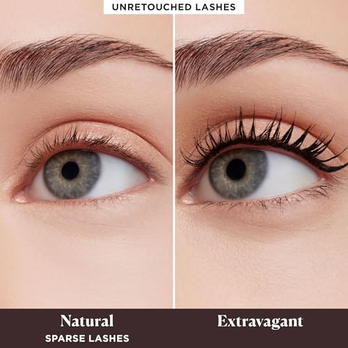 Laura Mercier Caviar Stick Cream Eyeshadow: Matte Finish, 24HR Wear, Long Lasting, Rich Color, Easily Blendable and Buildable, Waterproof, Caramel + Caviar Extravagant Mascara Bundle