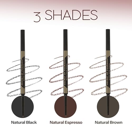 EBIN NEW YORK Micro Brow Pencil Natural Brown | Ultra-Thin Tip