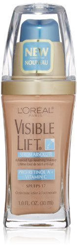 L'Oreal Paris Visible Lift Serum Absolute Foundation, Soft Ivory, 1 Ounce