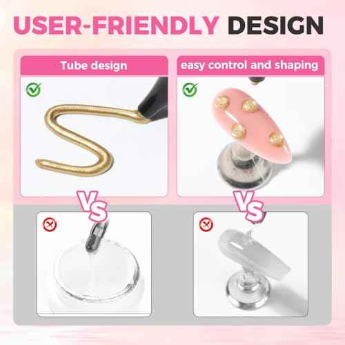 UNA GELLA Metallic 3D Gel Nail Art Bronze Gold 15g No Wipe Sculpting Chrome Gel Nail Polish for Drawing, Molding, Charms and Gems Decoration Lamp Curing Needed