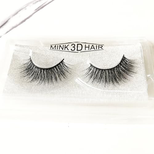 False Eyelashes Cat Eye-Lashes 5D Mink Lashes,Spiky Wispy Natural Long Faux Mink Lashes Strips Soft & Reusable Makeup Professional Fake Eyelashes