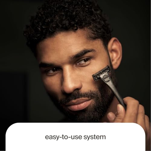 Pro ? Plastic-Free Razor | 1 Handle + 2 Plastic-Free Cartridges With 5 Precision Blades | (Face)