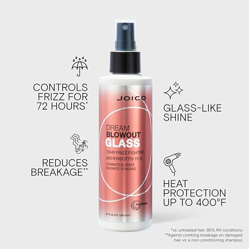 Joico Dream Blowout Glass 72-Hour Frizz Fighter 6.7 Fl Oz - Humidity Control