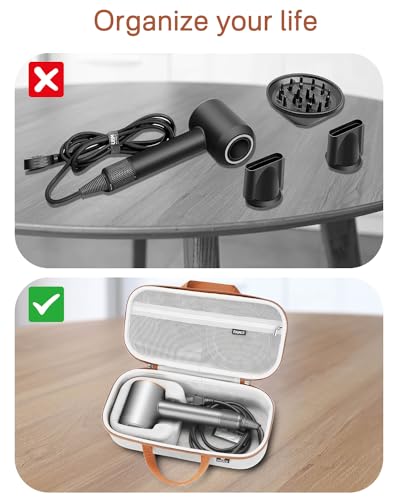 Dyson Hair Dryer Hard Case Storage Bag - Shockproof Travel