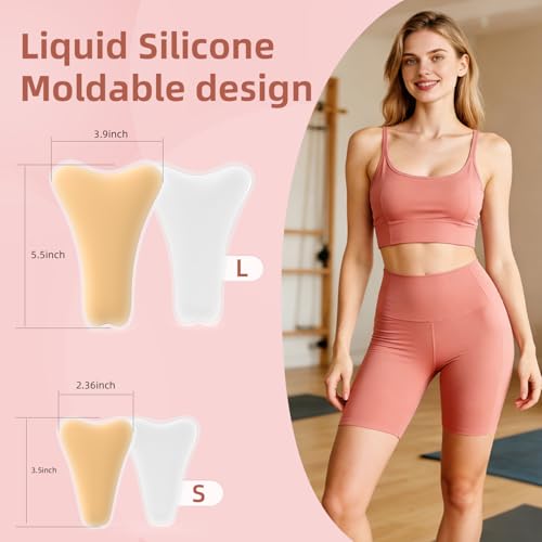 Camel Toe Concealer Pads, 4-Pack Seamless Silicone Hiders