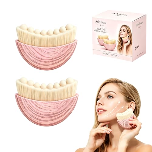 Lymphatic Drainage Face Brush - Soft Bristle Sculpting Tool for Jawline