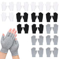 Fingerless Moisturizing Gloves Cotton Touchscreen - 15 Pairs