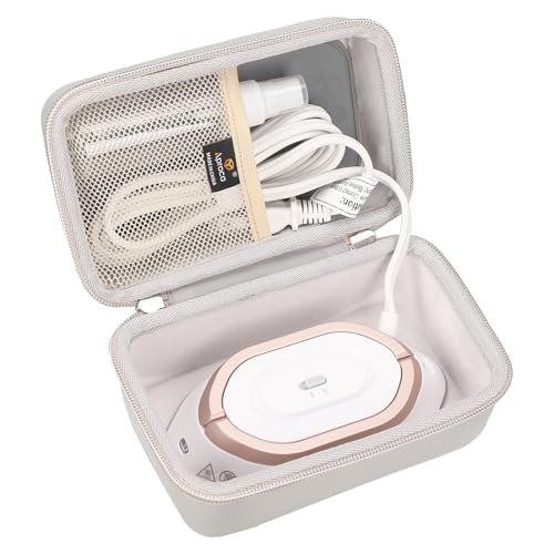 Aproca Case Compatible with Newbealer Travel Iron Mini Dry Iron, Portable Storage Bag for Accessories - Grey (Case Only)