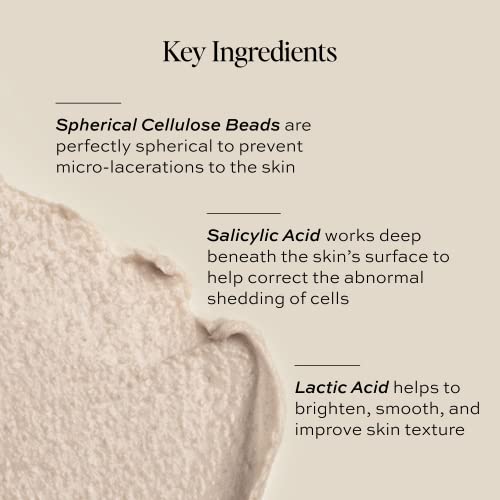 DIME Beauty Whipped Exfoliating Mask, Face Scrub and Cleanser, Lactic Acid and Salicylic Acid Scrub, 2 oz / 60 ml