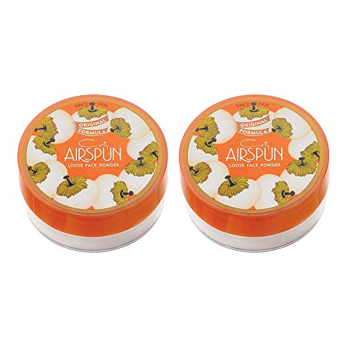 Airspun Coty Loose Face Powder, Translucent, Pack of 2