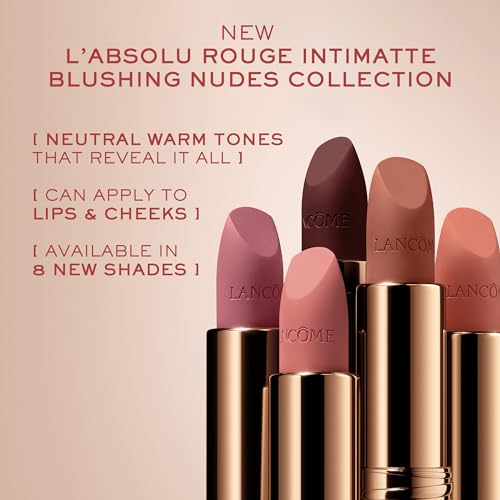 Lanc?me L'Absolu Rouge Intimatte Hydrating Matte Lipstick - Buildable & Lightweight Formula with a Soft Matte Finish - Up To 12HR Comfort
